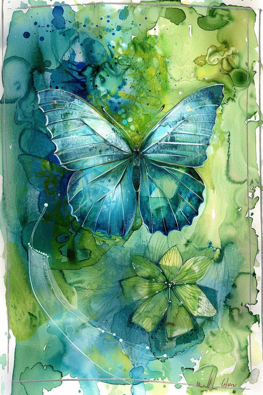 Watercolor butterfly